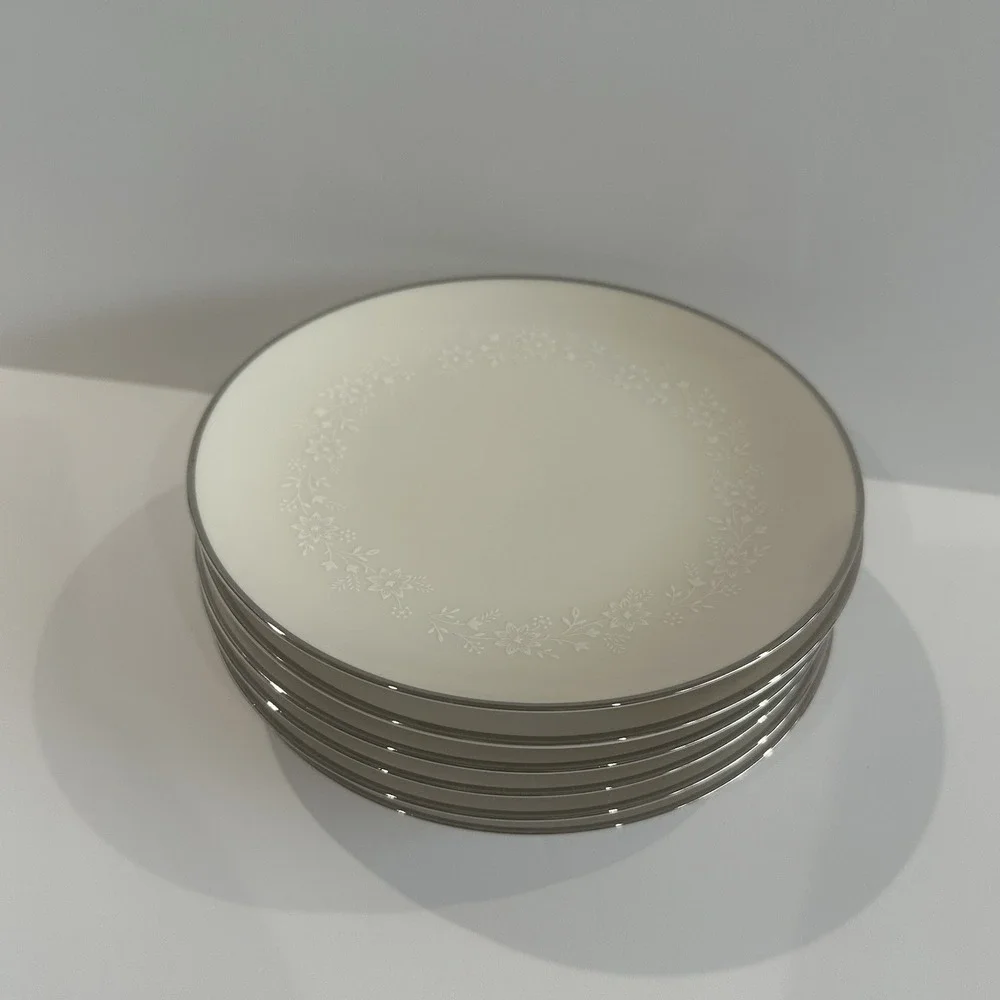 Set of 6 Noritake MONTBLANC Ivory China 6 1/4